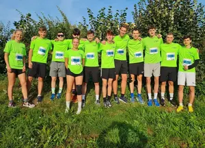 Die Schulmannschaft beim Baden-Marathon 